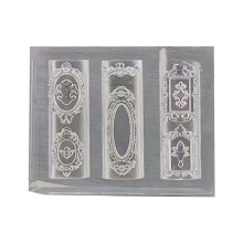 Rose Window Nail Art Silicone Mold for Women Girls-pattern 2