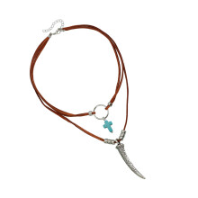 Bohemian Cowboy Inspired Neckwear Soft Textured Cord Chain-2
