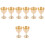 8Pcs Golden Copper Holy Cups Offering Cups for Tabletop Decor 2