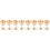 8Pcs Golden Copper Holy Cups Offering Cups for Tabletop Decor 3