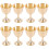 8Pcs Golden Copper Holy Cups Offering Cups for Tabletop Decor 4