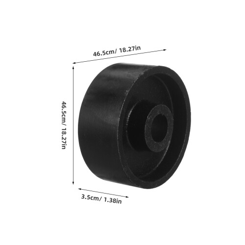 Steel Front Wheel Floor Jack Replacement for Automotive Use Black 1