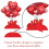 Valentine's Day Cards 3D Heart Pattern 6-Pack 5