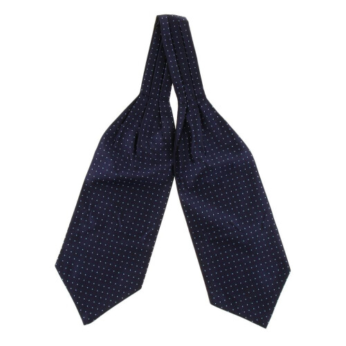 Cravatta Ascot da uomo in jacquard a pois (2 pezzi) 1