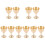 10Pcs Golden Copper Wine Cups Decorative Tabletop Sacrifice Set 1