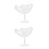 2Pcs Elegant Transparent Glass Cocktail Cups Practical & Stylish 1
