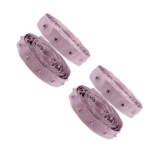 2Pcs Purple Snap Fastener Belt Durable Sewing Accessory for Clothes