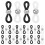 100Pcs Adjustable Silicone Eyeglass Chain Ends Anti Slip Multi Color 1