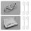 Simple Mounting Plastic Eyeglass Frame Hooks Multipurpose 6