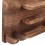Wall Mounted Wooden Paddle and Ball Storage Rack Brown 4