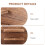 Wall Mounted Wooden Paddle and Ball Storage Rack Brown 5