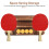 Wall Mounted Wooden Paddle and Ball Storage Rack Brown 6
