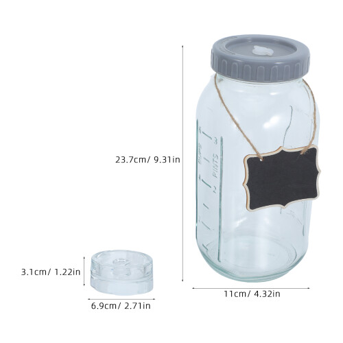 Multi-Color Glass Fermentation Jar for Home Use with Airtight Lid 1