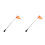 2Pcs Multi-Use Reflective Wheelchair Flags with Clamp and Steel Pole 4