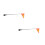 2Pcs Multi-Use Reflective Wheelchair Flags with Clamp and Steel Pole 5