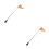 2Pcs Multi-Use Reflective Wheelchair Flags with Clamp and Steel Pole 6