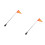 2Pcs Multi-Use Reflective Wheelchair Flags with Clamp and Steel Pole 7