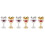 6Pcs Party Alloy Wine Goblets Assorted Color Stemless Drinking Glasses 3