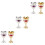 6Pcs Party Alloy Wine Goblets Assorted Color Stemless Drinking Glasses 4