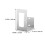 Kitchen Pot Lid Holder Silver Rectangular 4pcs 2.7x1.8x1.5in 2