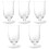5Pcs Glass Cocktail Cups Rounded Design for Home Bar 4