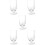 5Pcs Glass Cocktail Cups Rounded Design for Home Bar 5