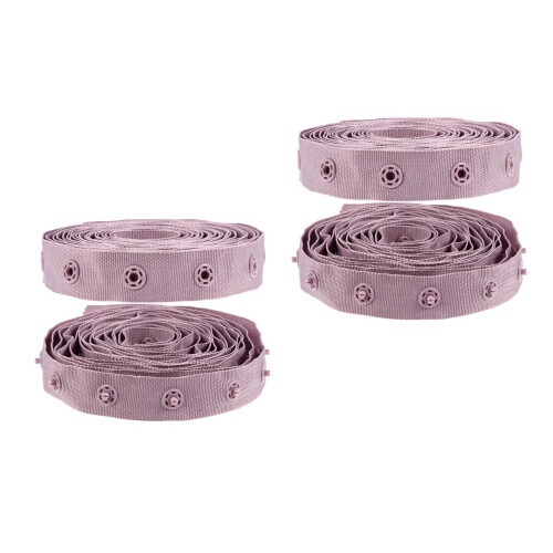 2Pcs Purple Snap Fastener Belt Durable Sewing Accessory for Clothes 2