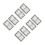 8Pcs Silver Alloy Car Vent Clocks with Night Glow for Dashboard 5