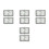 8Pcs Silver Alloy Car Vent Clocks with Night Glow for Dashboard 7