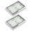 8Pcs Silver Alloy Car Vent Clocks with Night Glow for Dashboard 10