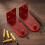 2Ensembles Fixation Extincteur Métal Robuste Rouge Pour Mur 3