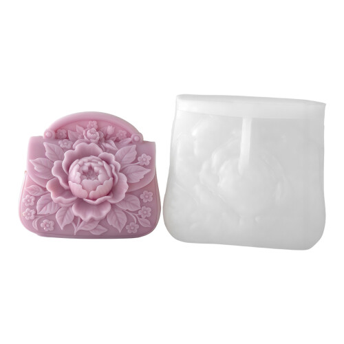 Le silicone de forme de sac à main de dames moule la-44