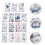 30 Sheets Stickers Marine Animal Pattern Children Temporary Body Decal 8