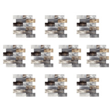 10PCS Faux Bricks Wall Sticker Auto Adhesive Waterproof-157