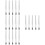 20Pcs Durable Silver Tweezers Kit for False Eyelash and Craft Tools 6