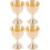 2 Pcs Copper Cups Mug With Lid For Drinking Water Tabletop Sacrifice 4