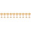 10Pcs Golden Copper Wine Cups Decorative Tabletop Sacrifice Set 8