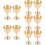 10Pcs Golden Copper Wine Cups Decorative Tabletop Sacrifice Set 9