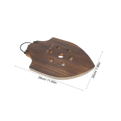 Brown Solid Wood Wall Planter for Ferns Orchid Mount Indoor 1