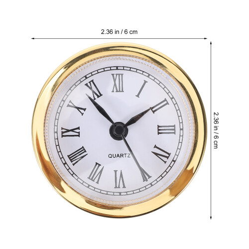 Multi-Color Round Clock Head Insert with Silent Quartz Mechanism 1