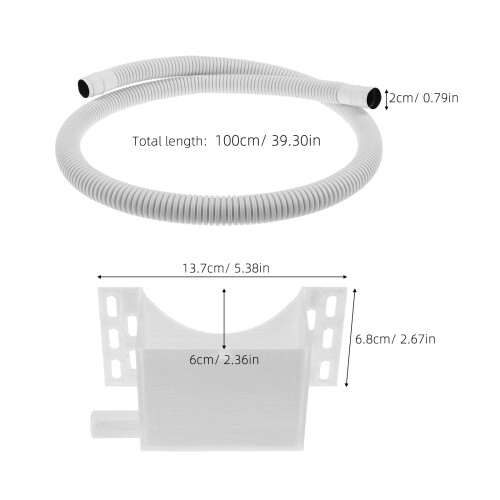 White Plastic Air Conditioner Condensation Pan for Home Drainage 1