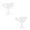 2Pcs Elegant Transparent Glass Cocktail Cups Practical & Stylish 4