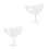 2Pcs Elegant Transparent Glass Cocktail Cups Practical & Stylish 6