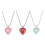 Collier pendentif bulle d'amour en titane, avec-transparent 2