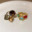 Stylish Oval Adjustable Crystal Ring Multicolor Art Rings-color 7