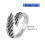 Minimalist Feather Pattern Rings Silver Tone-    C. 4