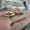Minimalist Feather Pattern Rings Silver Tone-    C. 7