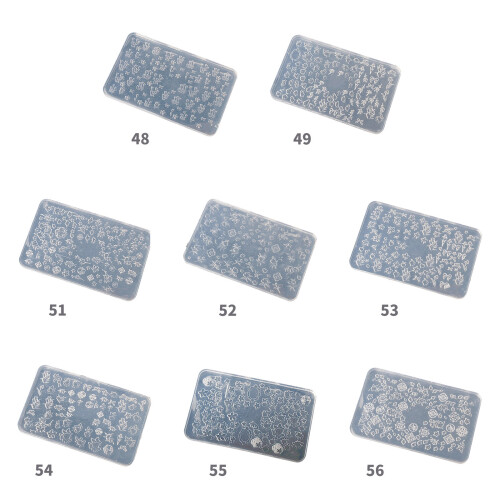 Nails Art Silicone Mold Flower Theme Manicure Training-FD54 2