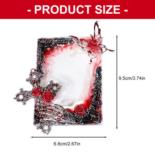 Gothic Charm Blood Red Card Sleeve Protective Cover-A 2