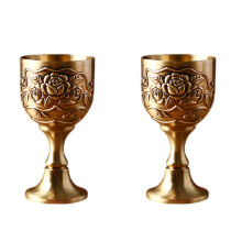 4St Kleine Wijnbekers Goud Vintage Ornamenten Voor Feesten En Wijn